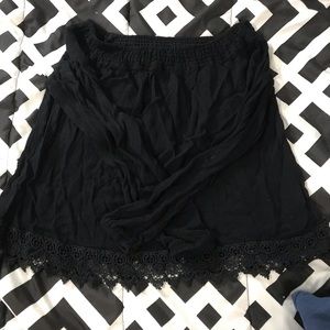 black off the shoulder top